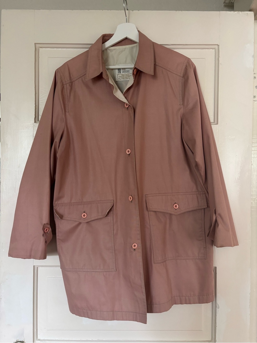 London Fog Dusty Rose Trench Coat